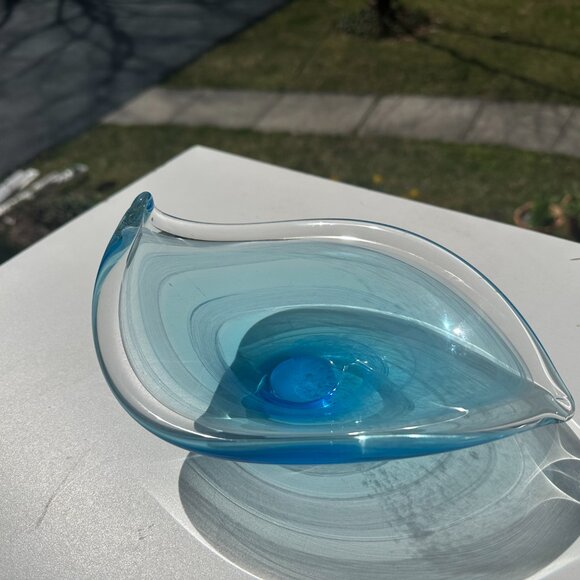 #6241 CRISTALLERIA TOSCANA GLASS CANDY DISH - Picture 7 of 9